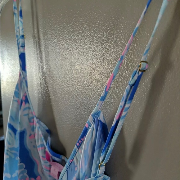 Lilly Pulitzer Deanna Romper in Bay Blue, NWT size XL. - Picture 9 of 9
